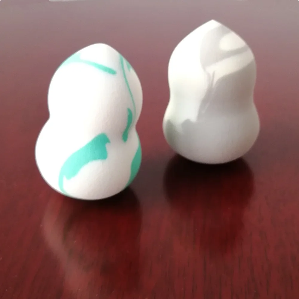 

6cmx4cm Gourd-shaped Non-latex Hydrophilic Sponge Multi-colored Cosmetic Powder Liquid Foundation Puff Convenient Makeup Tools