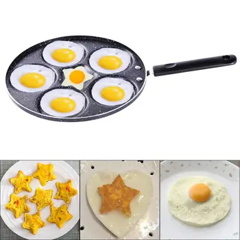 

Five-hole Frying Pot Thickened Omelet Pan Non-stick Egg Pancake Steak Pan Cooking Egg Ham Pans Breakfast Maker Fried Egg Cooker
