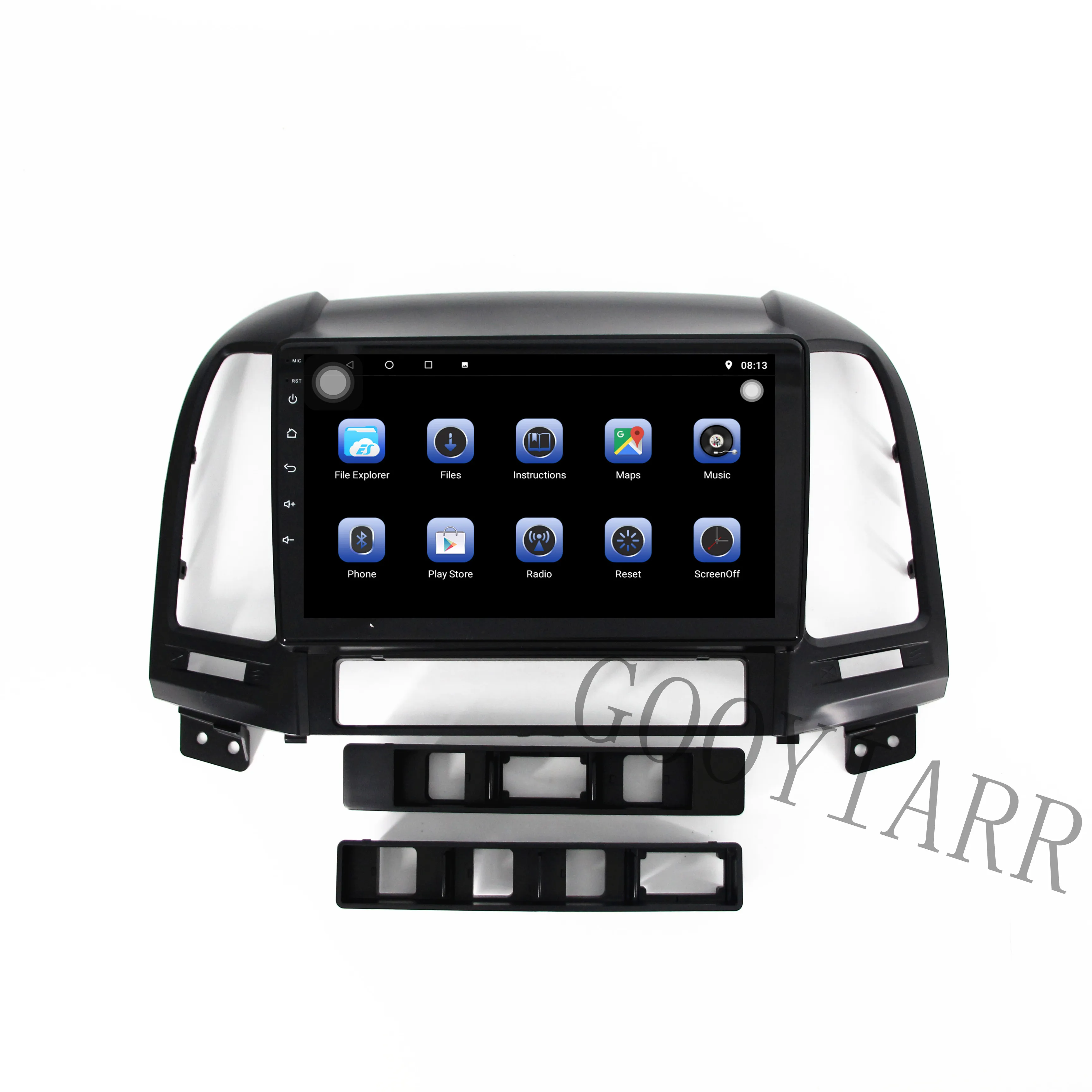 1din Android 2006 автомобильное стерео радио 8 ядер мультимедийный плеер для Hyundai santa fe 2007