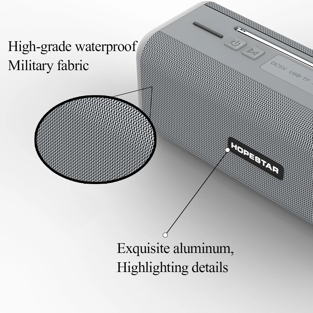 Водонепроницаемая беспроводная Bluetooth Колонка HOPESTAR T9 внешняя антенна высокой