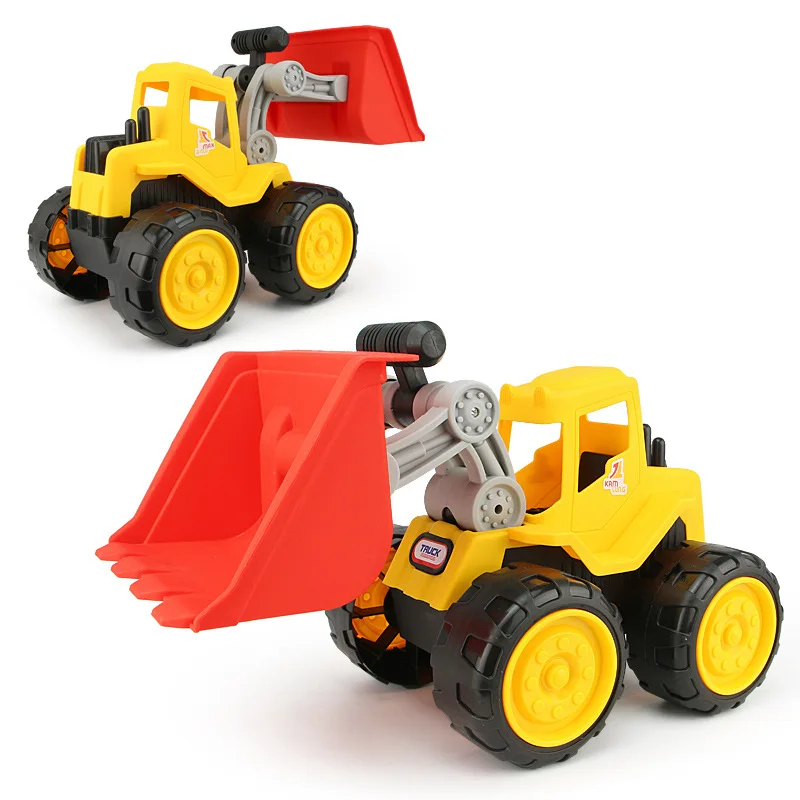 

Beach Large Size Engineering Vehicle Dredging Excavator Forklift Children Toy Car Model