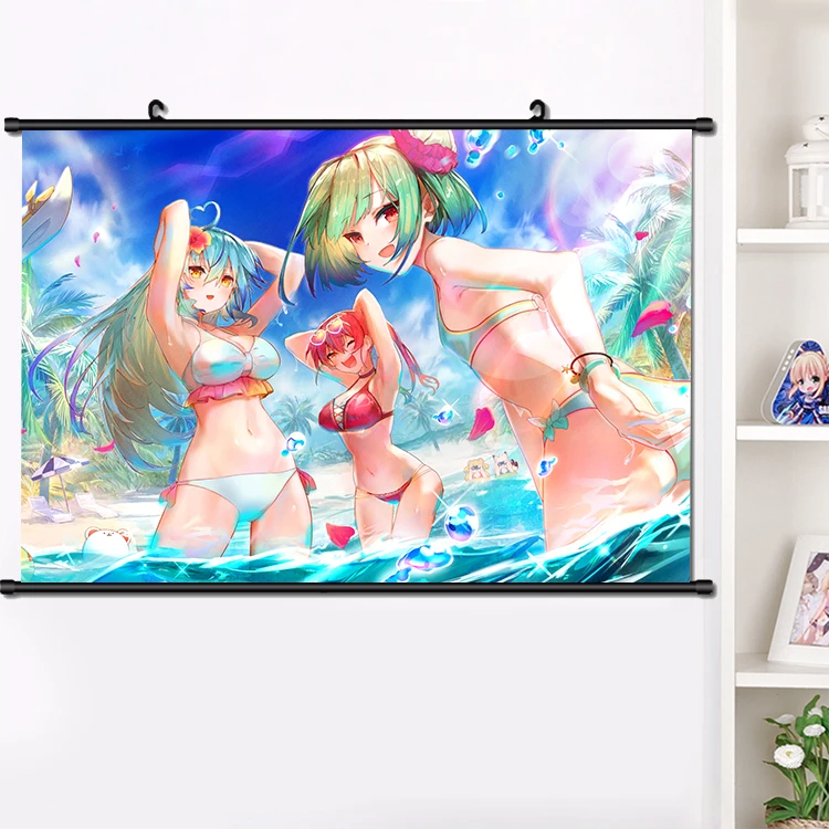 Anime Hololive uruha rushia Home Decor Poster Wall Scroll Cosplay 60*90cm#C74 