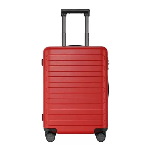 red KLQDZMS 2" 24 дюймов pc чемодан на колёсиках spinner на колесиках для мужчин и женщин, Дорожный чемодан-тележка, сумка - Цвет: red
