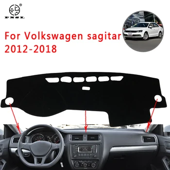 

PNSL Car Dashboard Cover Dash Mat Dash Pad Carpet For Volkswagen sagitar 2012-2018 Sun protection anti - slip anti - uv