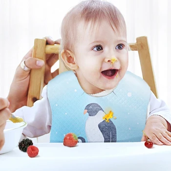 

20Pcs Baby Bib For Boy&Girl Burp Cloths Disposable Saliva Towel Infant Waterproof Dribble Bandana portable travel waterproof bib