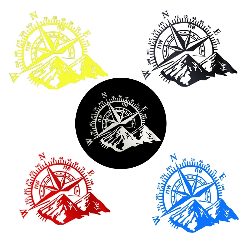 

48*34cm Off-road Compass Car Sticker Rose Navigate Vinyl Sticker Decal Car Auto Laptop Car Door and Hood