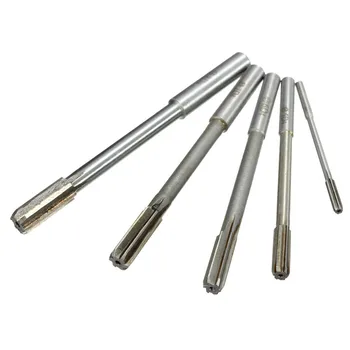 

5pcs/Set HSS D4 Machine Reamer Straight Shank Milling Reamers Precision Chucking Machine Cutter Tool 3/5/6/7/8mm Reamer