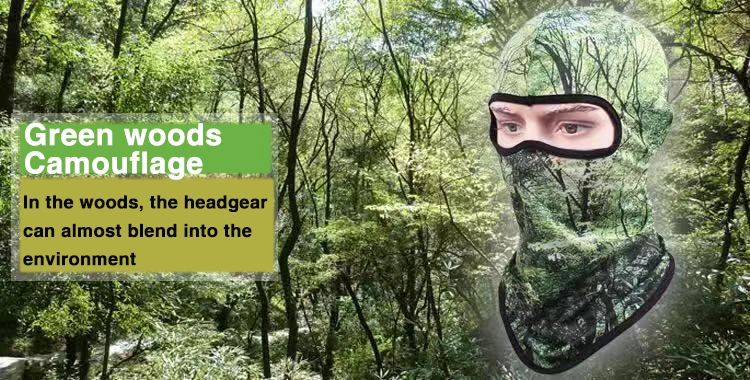 Камуфляжная маска для лица дышащая быстросохнущая CS Tree Jungle Камуфляжный бионический тактическая Балаклава Военная армейская велосипедная Кепка