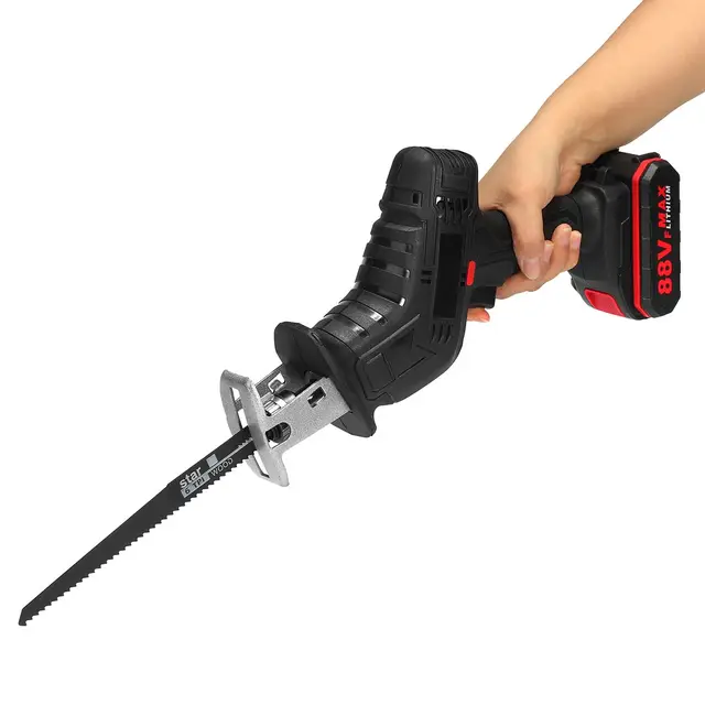 Cordless Reciprocating Saw with 4 Blades 3000rpm/min Rechargeable Electric Cutting Saber Saw Wood Metal Pipe Cutting Power Tools 5