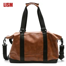 Европейские и американские Простые короткие дистанционные PU портативные дорожные сумки роскошные сумки высокого качества сумка через плечо