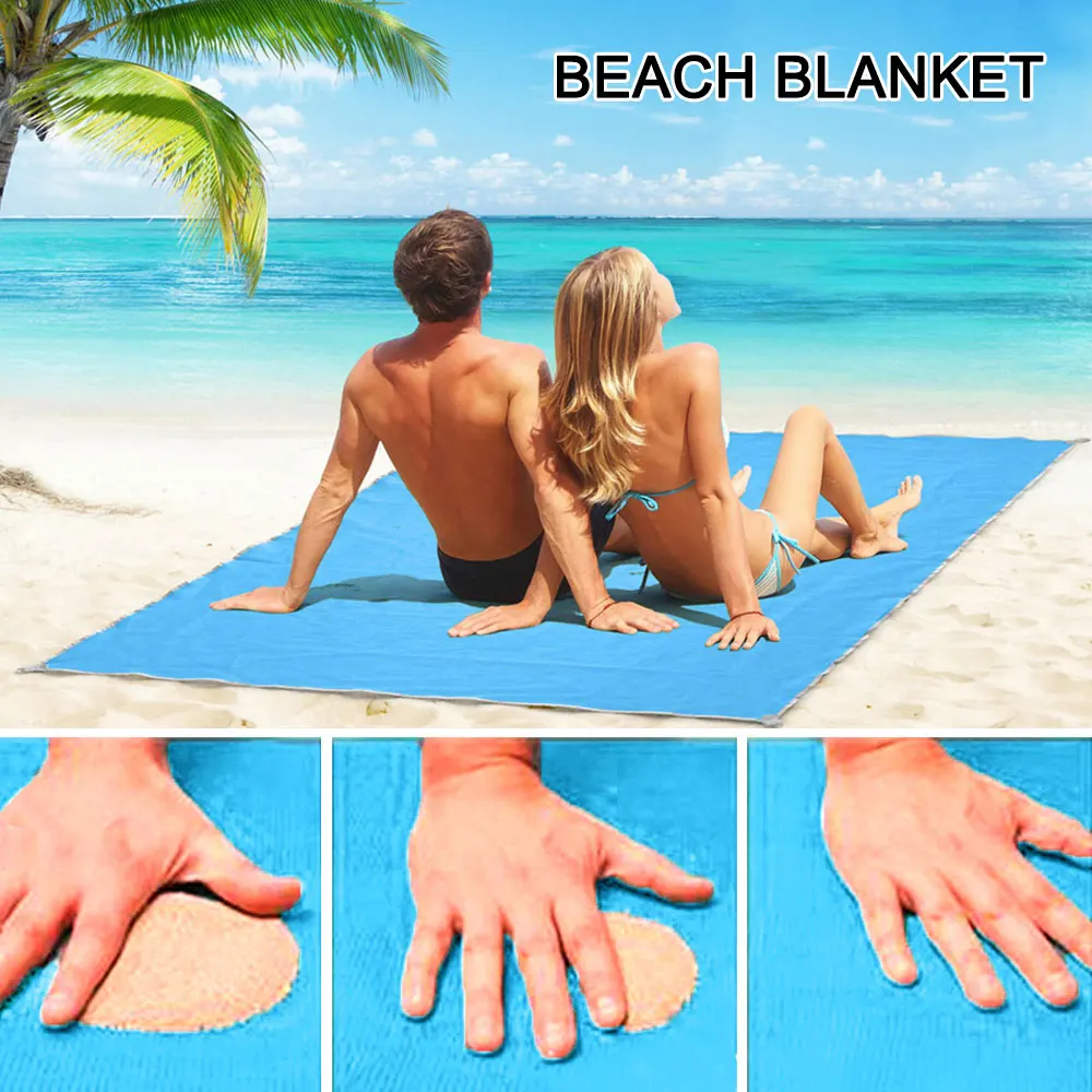 

1.5x2M Magic Sand Free Beach Mat Outdoor Travel Magic Sand Mat Beach Picnic Camping Mattress Blanket Foldable Sandless Beach Mat