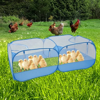 

Foldable Chicken Enclosure Home Goose Ducks Farm Pet Supplies Home For Small Animals Net Cage #N