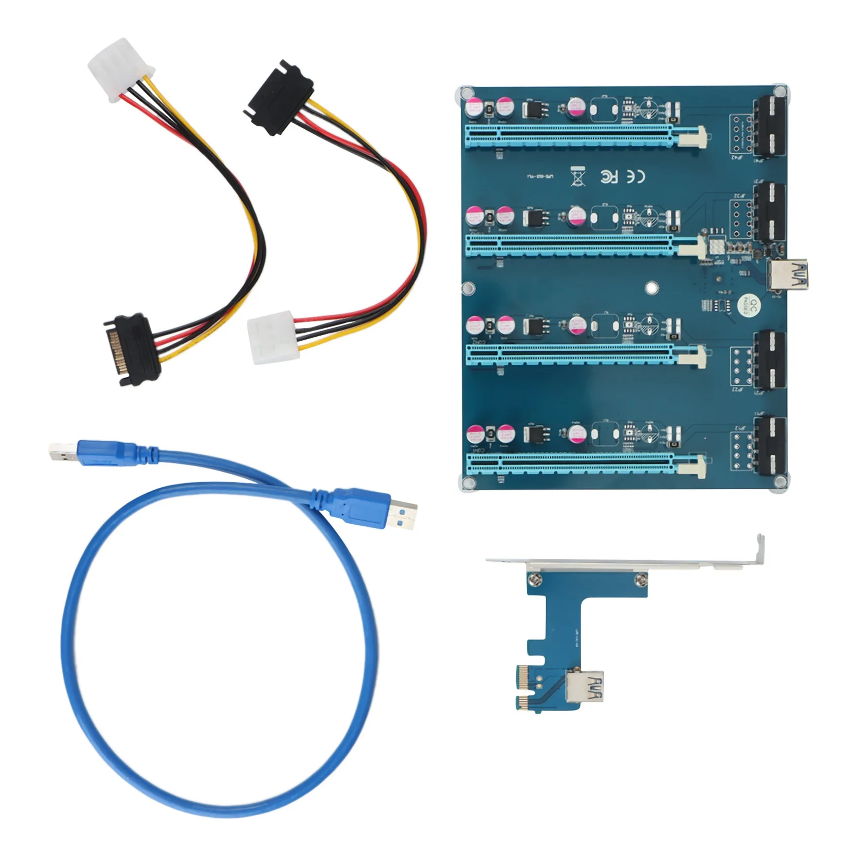 PCIe 1-4 PCI Express 16X слоты переходная карта PCI-E 1X к внешнему 4-слотовому адаптеру