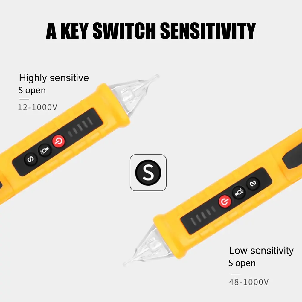 Бесконтактный индукционный тестовый карандаш AC110V 220V вольтметр напряжение зонд вольт метр электрический индикатор мощность детектор