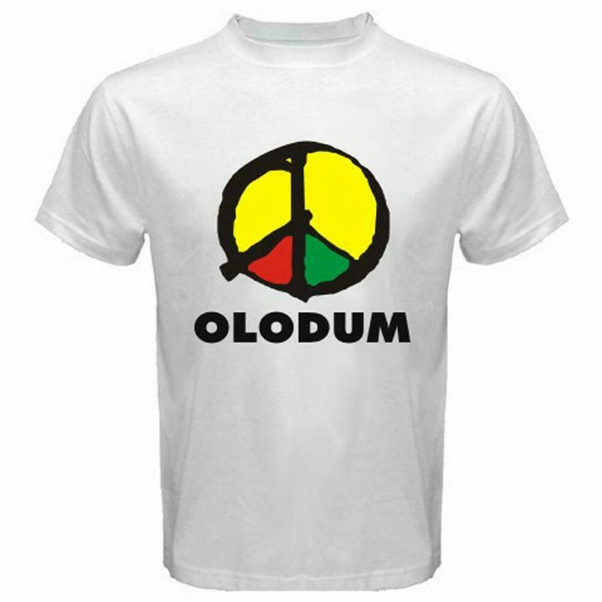 Olodum Бразилия музыка ретро знак мира Белый Размер S до 3Xl США размер футболка En1 для