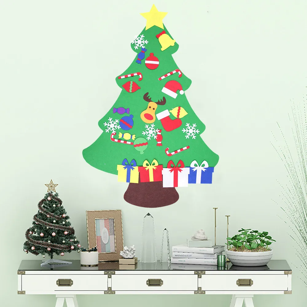DIY трехмерная войлочная ткань Рождественская елка большой Рождественский висячий подарок M0819