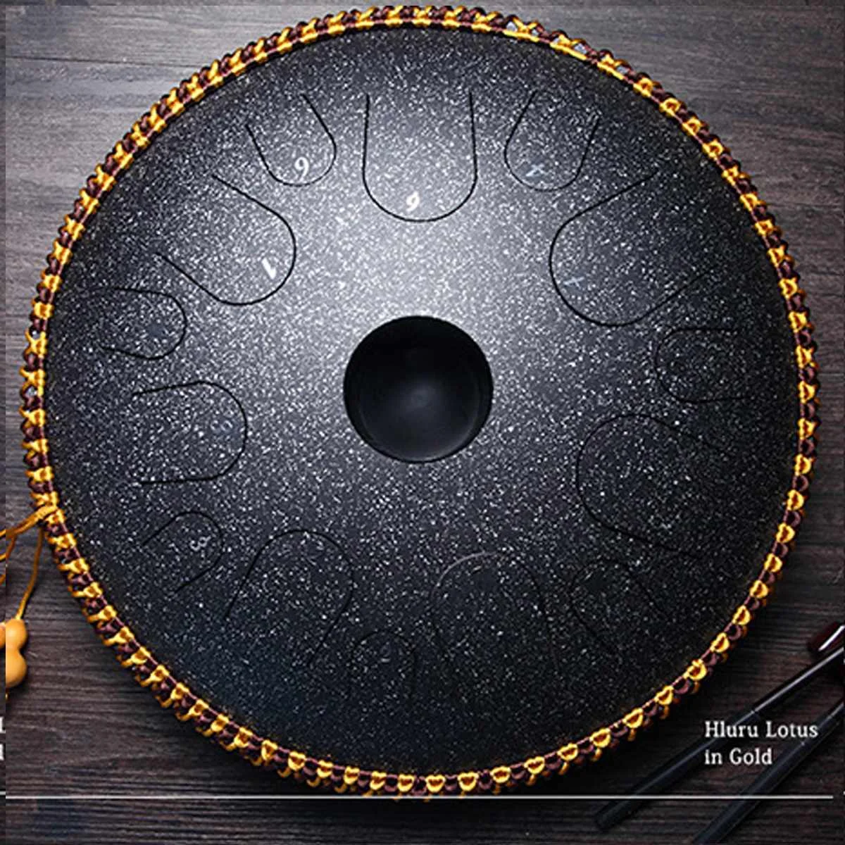 Модернизированный 14 дюймов Профессиональный 14 нот Handpan барабаны латунь Handrum+ сумка для переноски ручного барабана перкуссионные Музыкальные инструменты подарки