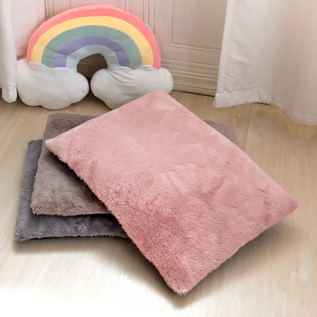 Thick Warm Dog Bed Mat Soft Pet Sleeping Cushion Mats Washable Dogs Cat Bed With Removeable Cushions For Small Large Dogs 2
