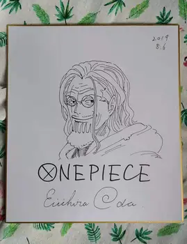 

hand drawn Eiichiro Oda ONE PIECE autographed Shikishi Art Board rare 27*24cm 92019D