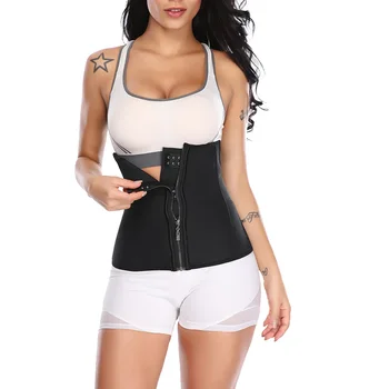

Women Corset Waist Trainer Body Shaper Zipper Underbust Slim Tummy Waist Cincher Slimming Shaper Belt Shapewear