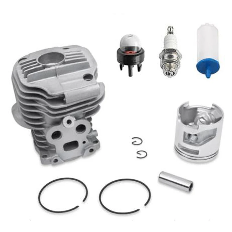 

New Cylinder Head Piston Kit Fits For Husqvarna Partner K750 K760 OEM 520757302 Durable Tool Parts Accessories