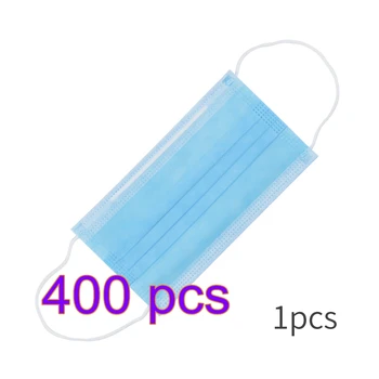 

400PCS 3 Laye Mask dustproof Masks Disposable Face Masks Elastic Ear Loop Disposable Safety Mask