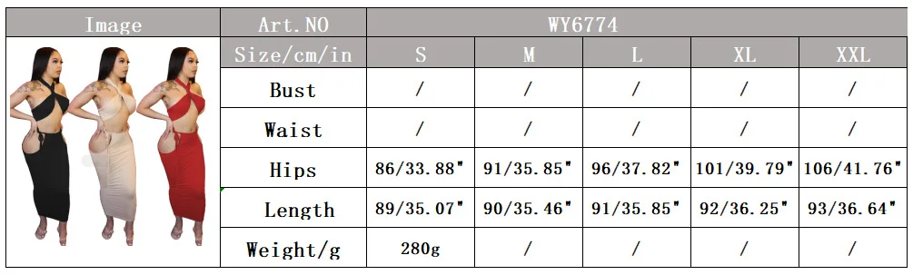 2021 Summer New Style Women's Fashion Sexy Solid Color Hollowed Chest Wrapped Long Skirt with Rope Waist Skirt Suit bathing suit with matching cover up