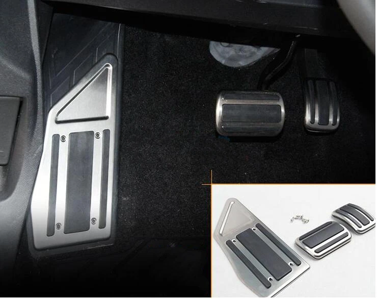 

Alloy material 3pcs Rest pedal protection decorative+accelerator pedal cover+brake pedal cover for Citroen DS7,C5,4008/5008/508L