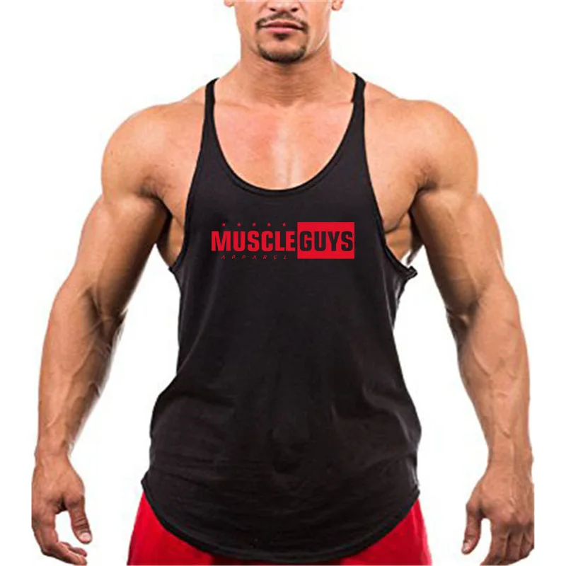 Muscleguys майка для бодибилдинга мужская майка для фитнеса мужская хлопковая майка для мускулистых мужчин рубашка без рукавов