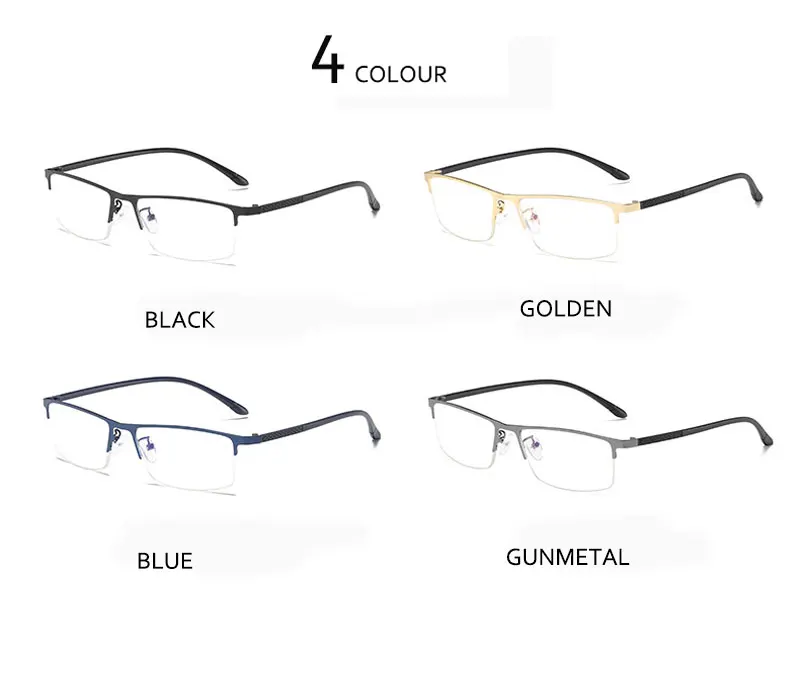 Половина бесконтактная оптическая рамка оправы для очков для Для мужчин медицинский по рецепту очки оправа оптика очки 1907