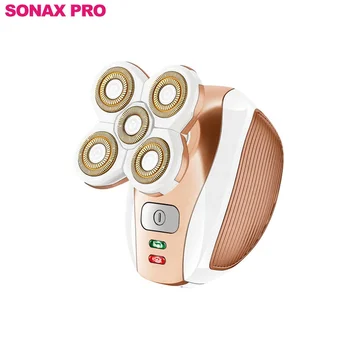 

SONAX PRO 8922 USB Charge 100% Body Washable Five Head Floating Epilator Pop-up Trimmer Lady Shaver wax machine epilator