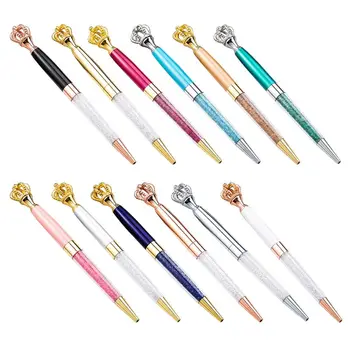

Shining Fashion Crown Ballpoint Pen 0.7mm Creative Cute BallPen Writing Tools