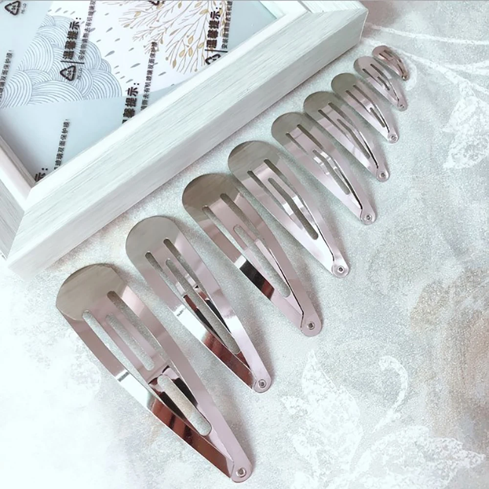 Pinzas para el pelo cuadradas de Metal para niña y mujer, pasador de