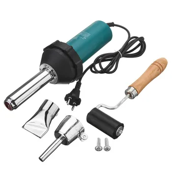 

1080W 220V 50Hz Plastic Hot Air Welder With Pencil Tip Nozzle And Flat Head And Pressure Roller Hot Air Welding Kit For Welding