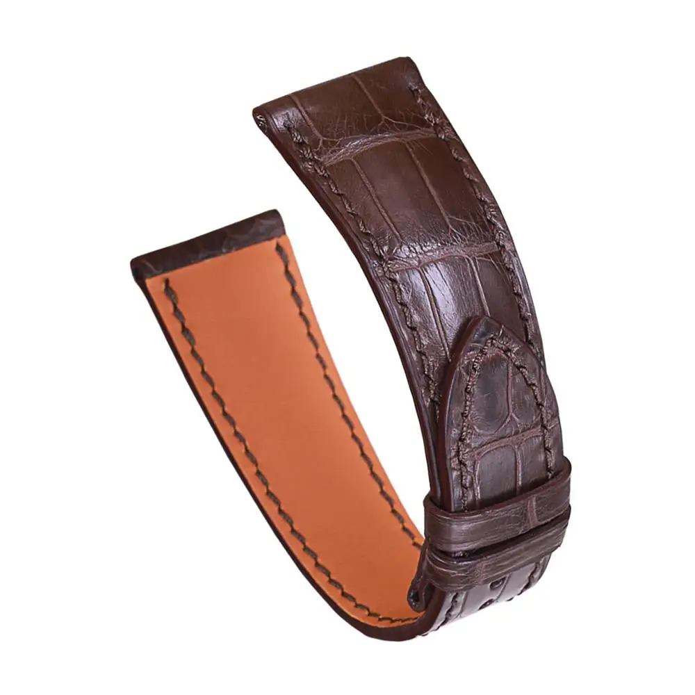 PESNO подходит для Hermes Arceau AR897A/W036873/W036756 Crodocile кожаный ремешок для часов мужские часы аксессуары черный темно-коричневый