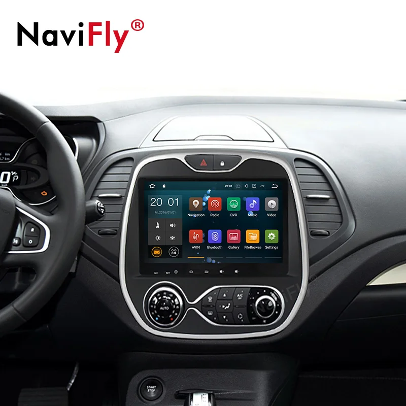 NaviFly Android 9,0 Восьмиядерный 4 Гб ОЗУ 64 Гб ПЗУ автомобильный мультимедийный плеер автомобильные аксессуары для Renault Captur clio samsung 2011 MQ3