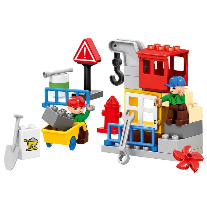 

New Style hui mei Large Particles CHILDREN'S Building Blocks Firefighting Rescue Corps Police Hm076