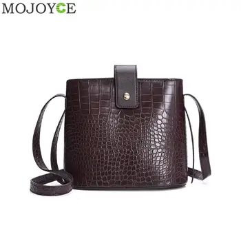 

Crocodile Crossbody Bag For Women Shoulder Bag Brand Designer Women Bags Luxury PU Leather Bag Bucket Bag Handbag