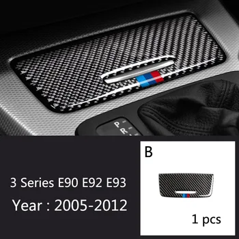 

Carbon Fiber Sticker Interior Car Storage Box Panel Trim Cover Decals for BMW 3 Series E90 E92 E93 Accessories