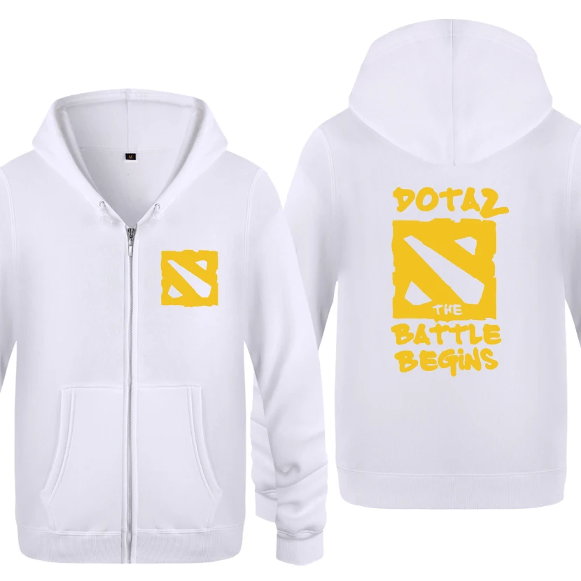 Битва начинается Dota Dota2 игровые худи мужские мужские флисовые кардиганы на молнии толстовки с капюшоном - Цвет: BAY HUAT