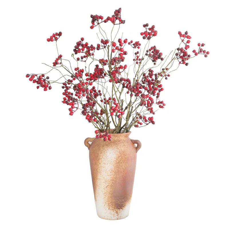 72cm Blueberry Artificial Fruit DIY Cranberry Foam Branch Berry Wedding Christmas Party Home Decoration