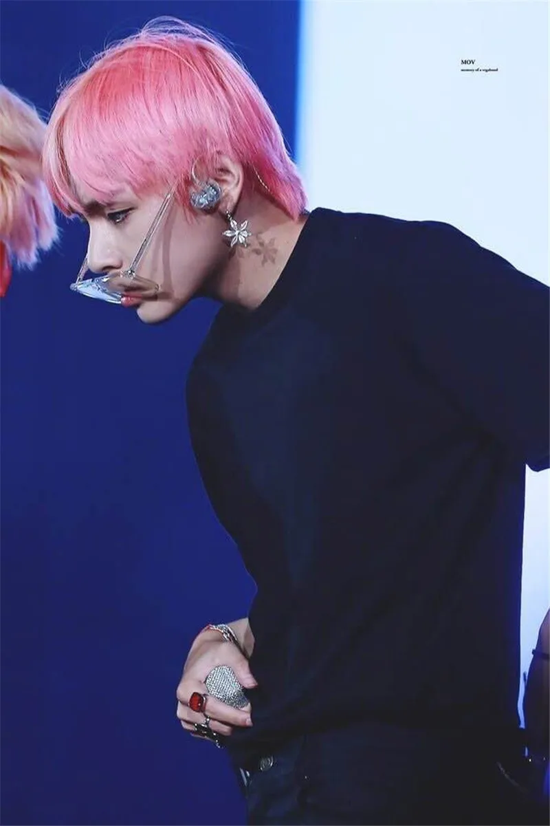 KPOP Bangtan мальчики карта душа Persona цветок серьги клип любят себя говорить себя JUNG KOOK SUGA унисекс ювелирные изделия LJ934