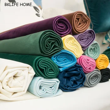 

150CM Width Silk Velvet Fabric Velour Fabric Table Cloth Table Cover Curtain Cushion Pillow Fabric Red Blue Brown Green