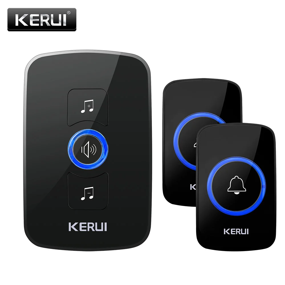 KERUI-timbre inalámbrico M525 con botón F51, 433Mhz, 32 canciones, largo alcance, seguridad del hogar inteligente