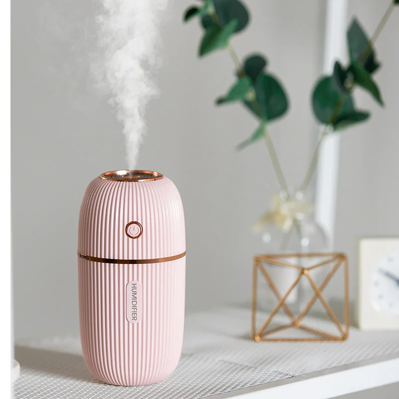 ELOOLE 300ML USB Air Humidifier For Home Office Portable Aroma Diffuser With Light Car Mist Maker Ultrasonic Humidification