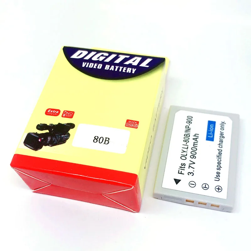 Li-80B Li ion аккумулятор 80B Li80B NP-900 NP 900 NP900 аккумулятор для Olympus T-110 T-100 T110 T100 X960 X-960 Konica Minolta Dimage E40 E50 E53