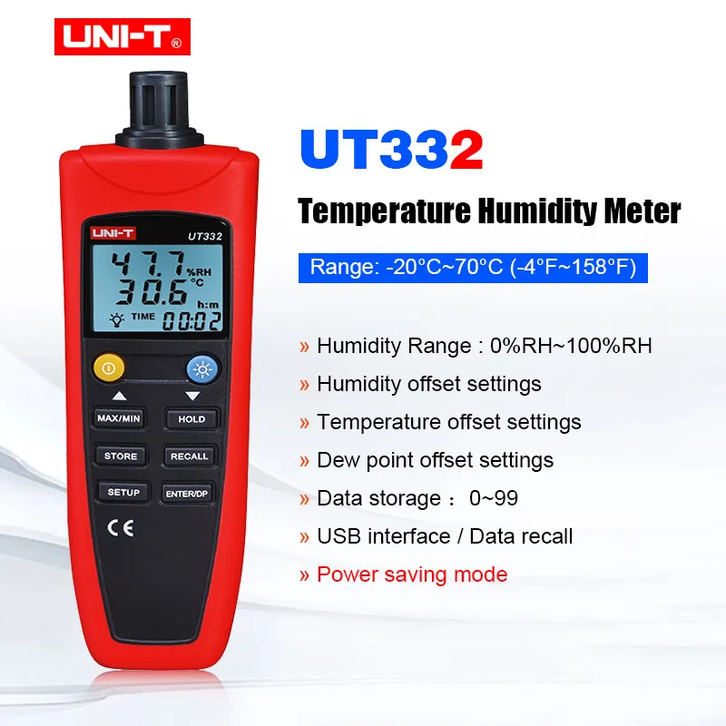 HM-321 Thermo-Hygrometer (Air Humidity/Temperature Meter) (Thermosense  Direct)