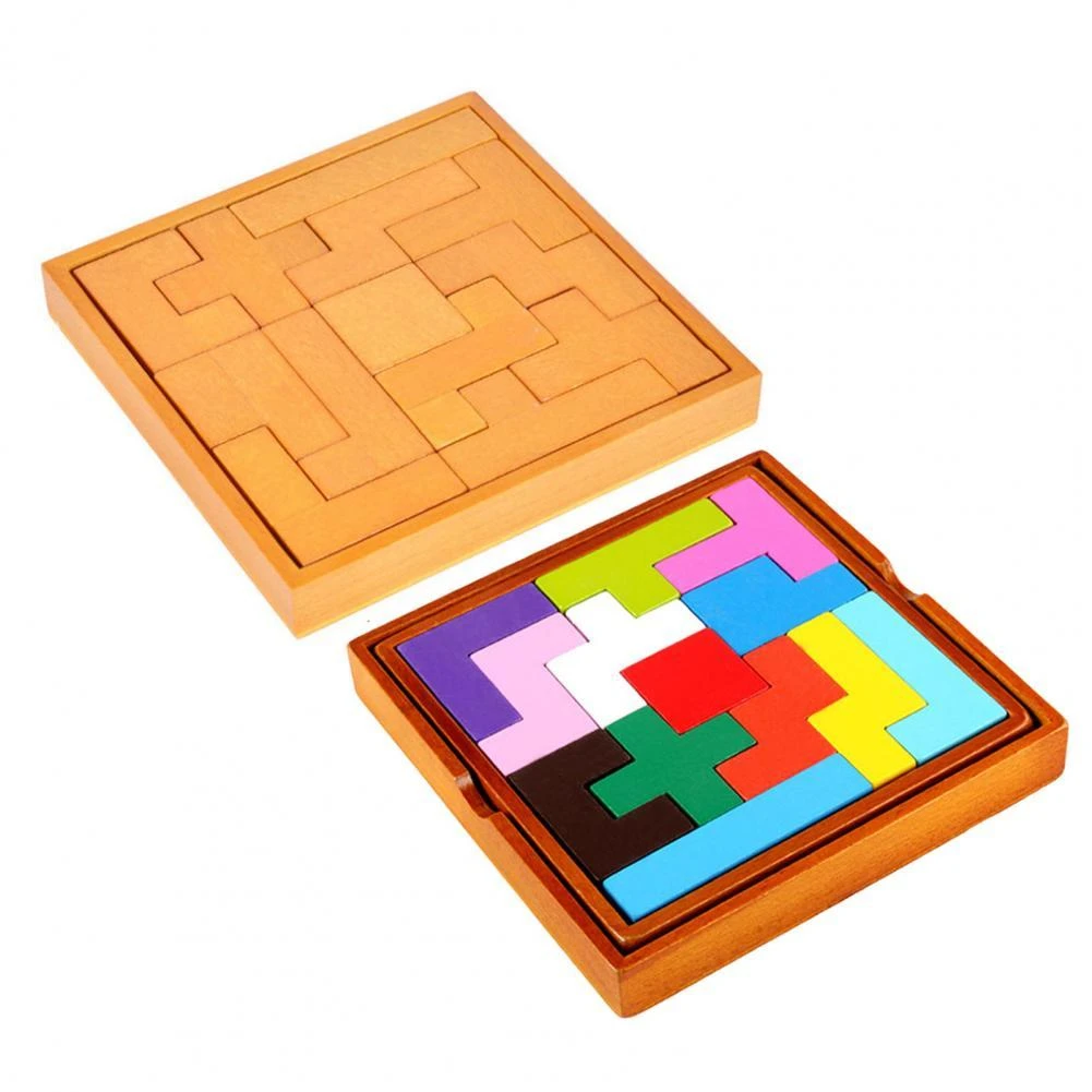 13pcs Wooden Block Brain Teaser Colorful 3d Jigsaw Puzzle Game Early  Educational Math Intellectual Toy Kids Gift - Puzzles - AliExpress