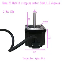 57BYGH51 57BYG51 Stepper Motor 57mm 2A 0.8NM with 8×40mm Shaft
