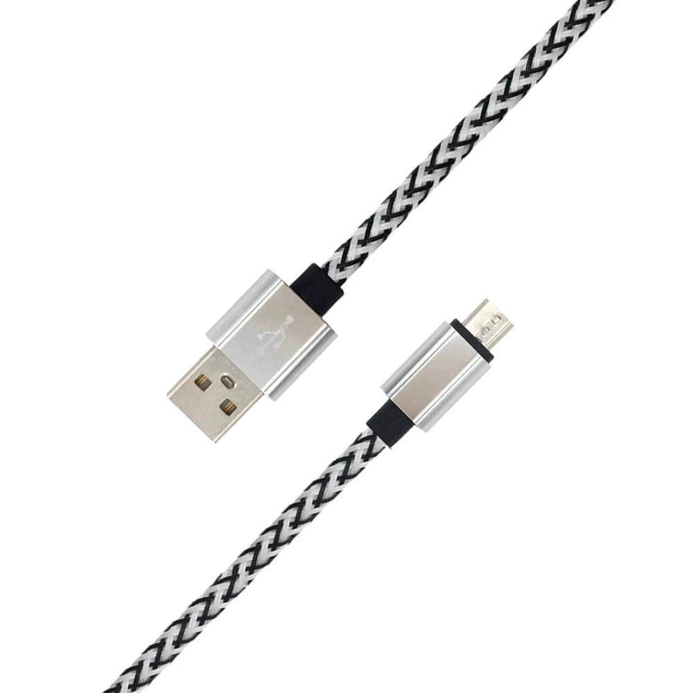 1 метр нейлоновый кабель Micro USB выход 2,0 A Быстрая зарядка провода